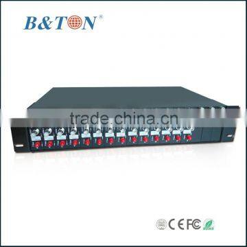 19 inch 2U Rack Mount Chassis for Video Fiber Transmitter and Receiver