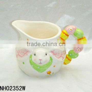 Easter rabbit ceramic water canister