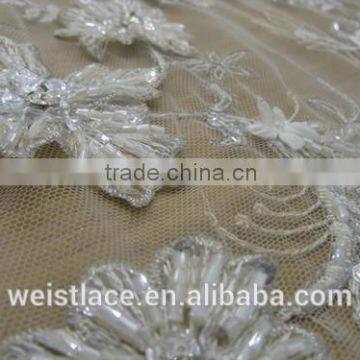 3D Flower Lace/ Becautiful Lace Dress/ Romantic Fabrics /embroiderey Lace photo-3