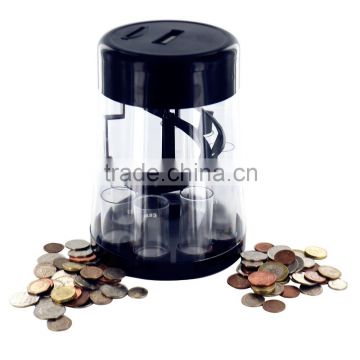 electronic digital money saving coin sorter counting jar