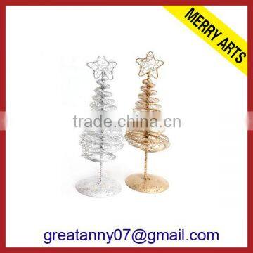 2013 gift mini white golden led christmas tree lighting