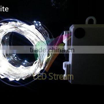 Waterproof Timer 10M 100 Leds Silver Copper Wire String Lights Outdoor Christmas Lighting photo-3