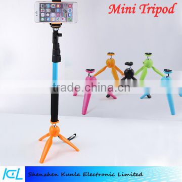 2015 high quality multi function universal Portable Mini Tripod and Adjustable Holder for Iphone, LG, Htc, Huawei