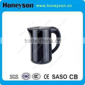 Hotel amenities popular electrical stainless steel kettle with rotation tray