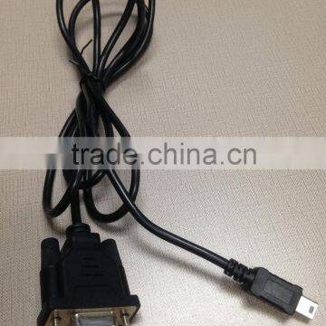 (WK-B027) D-SUB 9 PIN Female to MINI B 5PIN Male adapter USB Cable
