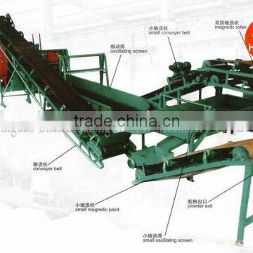 waste tyre rubber powder plant