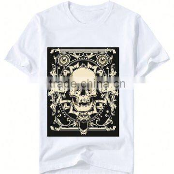 colorful oem logo printing animals design skeleton logo design men's t shirt customized t shirt