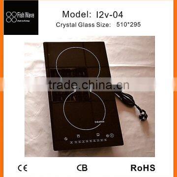 Build in plastic cover electric double burner induction cooker in home appliance