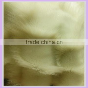 fox fur throw long hair fake fur fabric cheap wholesale throw blanket