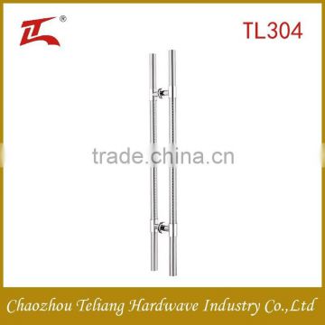 China supplier stainless steel/inox satin polished glass door handles