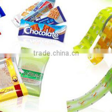 high barrier chocolate packing aluminum foil laminated food grade plastic roll film