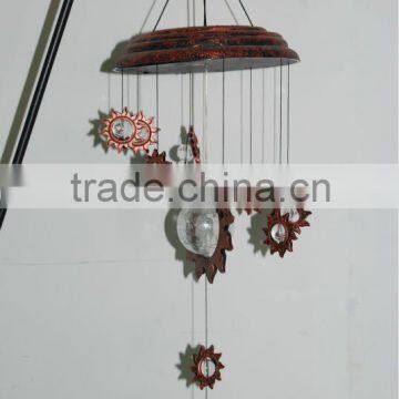 Colour Changing Solar Wind Spinner Spiral Light Ball Garden Tree Patio Red Blue Green Pink photo-1