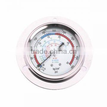 high quality stainless steel air pressure gauge