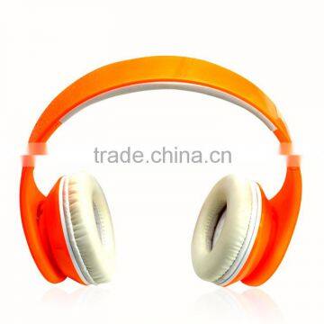 Hot Selling New Model Cell Phone Accessories Super Bass Stereo Headphone Sports Headset in Orange White photo-2