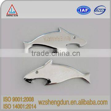 hot sale bar casting metal shark bottle opener for Commercial promotion gift