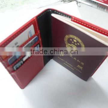 PU leather Passport Holder wallet with card holder,HOT selling card holder handicraft leather card holder new 2014