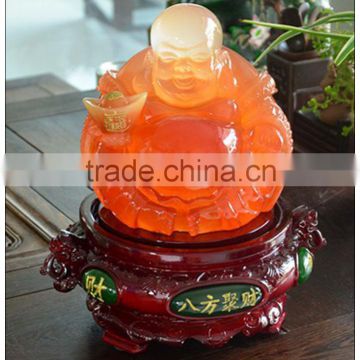 Red jade color buddha statue , chinese lucky fengshui buddha statue