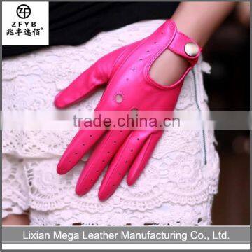 China supplier High Quality Sheepskin Driving Leathers Glove