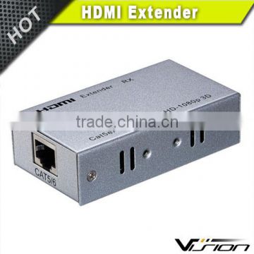 HDMI Extender Over Cat5e/Cat6 Cable, Upto 196-Feet with DDC and HDCP Support