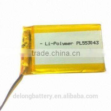 Rechargeable Lithium-polymer Battery for Mobile Phones 3.7V Voltage and 700mAh Capacity