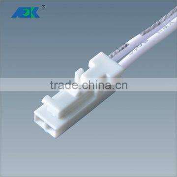 mini male plug connection cable connectors in white color for led light 12V DC 3A