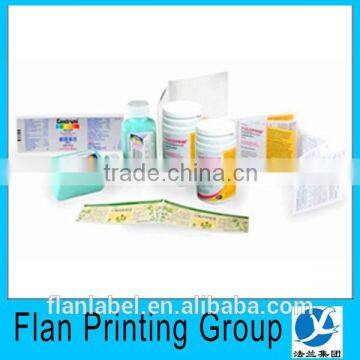 adhesive waterproof medical bottle label