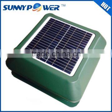 New Square 12 inch With battery solar attic fan and outdoor exhaust fan