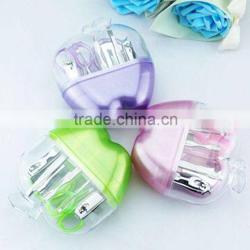 2016 Wholesale Cheap Promotion Gift 9pcs/set Apple Shape Manicure Set Quality Choice photo-5