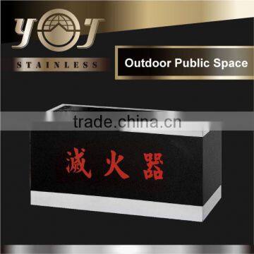 High Quality Public Space Stainless Steel Fire Extinguisher Box