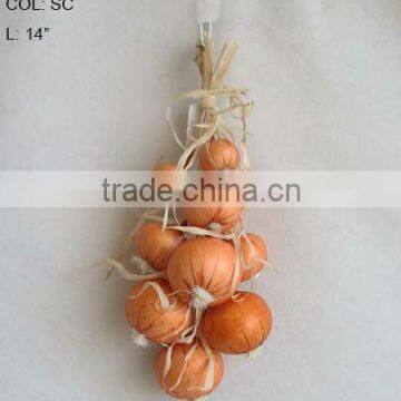 2013 New Artificial Fruits Fake Onion 14 inch Artificial Maize Peel Onion String