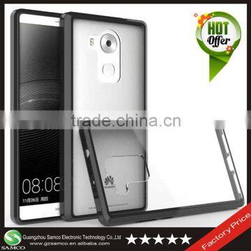 Samco High Quality for Huawei Mate 8 Clear Cellphone Protector Case with PC Back TPU Bumper