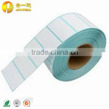 Non-printed white plain blank self adhesive sticker label