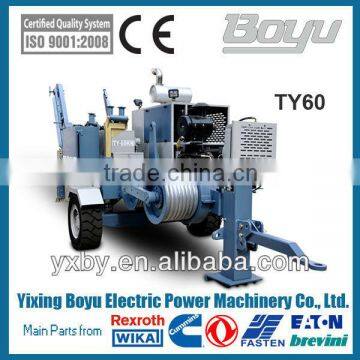 TY60 Hydraulic cable pulling machine Max continous pulling force:50KN