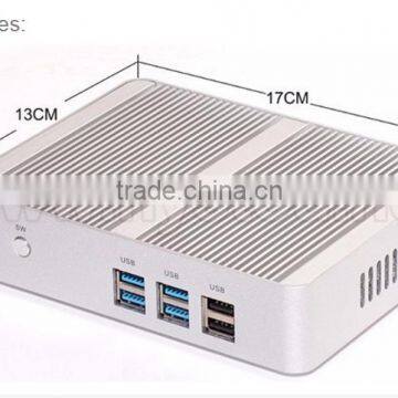 TOP Intel Corei3 5005u 12V Fanless i3 Computer X86 Windows 8 Barebone Desktop Computer Linux Server WiFi HDMI VGA 1080P photo-2