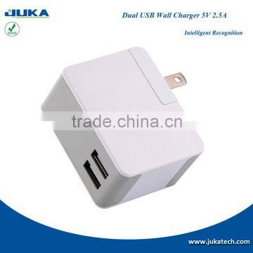 Dual-Port USB Travel Wall Charger 5V 2.4A for IPhone IPad IPod, Samsung Galaxy, Cell Phones, Tablets photo-4
