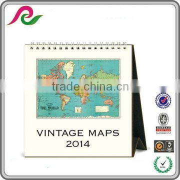 2014 Vintage Maps Creative Desk Calendar In Alibaba China