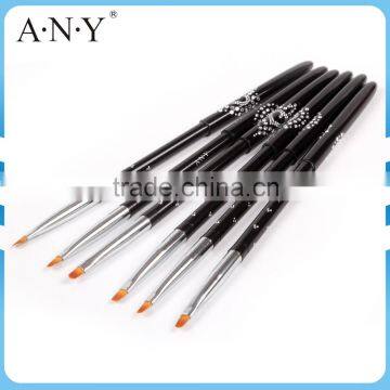 ANY Professional Metal Handle Nail Brush Gel For Nail Beauty Design