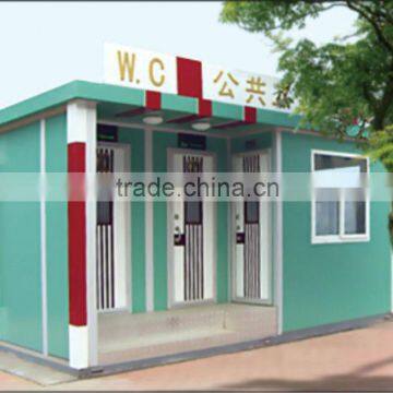 Mobile colored toilets, portable toilet