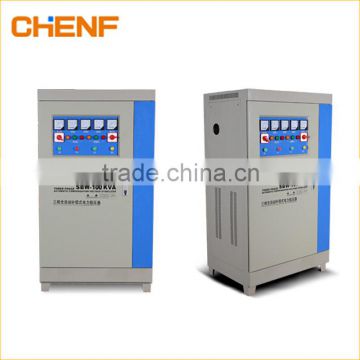 High efficiency SBW-100KW Automatic voltage regulator output 280v/430v stabilizer factory price