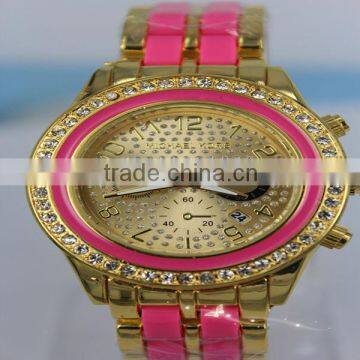 Korean Ladies Crystal Watch 2013, 1 Piece for MOQ Quality Choice