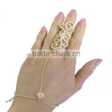 New Hot Retro Style Full Finger Armor Joint Knuckle Hollow Out Ring photo-3