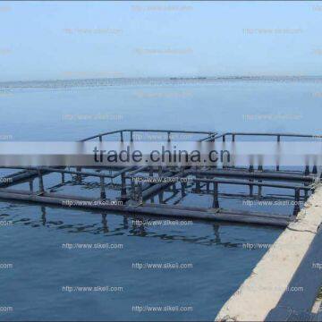 HDPE floating net cage technology fish farm