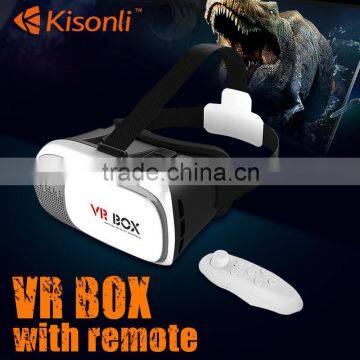 NEW Stock Google Cardboard VR BOX VR 3D Glasses Headset With Remote for Smart Phone