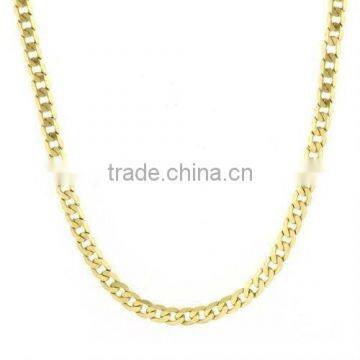 TN300 Stainless Steel 14K Gold Long Chain Necklace