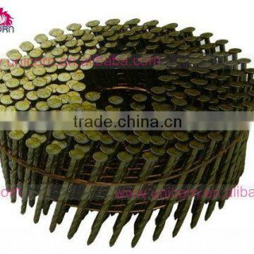 2-1/4*0.099 screw shank painted pallet coil nails