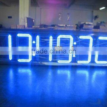 5inch red indoor led clock display led time temperature sign Hot sale hight brightness wireless remote led time temperature sign