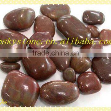 hot sale red polished pebble stone