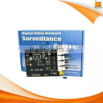 4ch software dvr card h.264 for cctv software