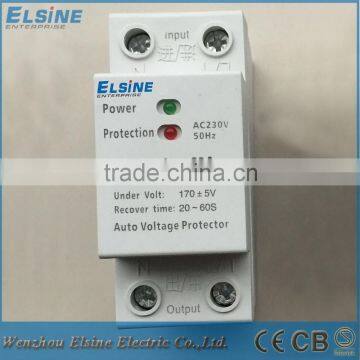 Household 32A 220V 36mm Din Rail Mounting Over Voltage Protective Relay