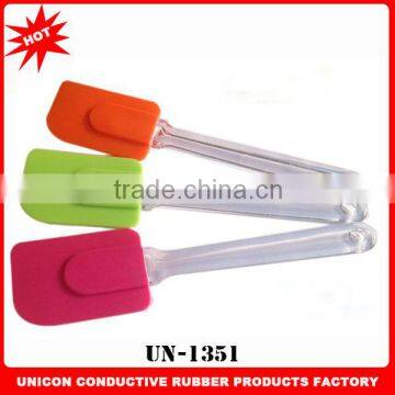 wholesale china oem silicone spatula with plastic handle